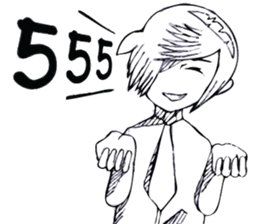 Cartoon Boy anime drawing sticker #6384804