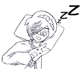 Cartoon Boy anime drawing sticker #6384808