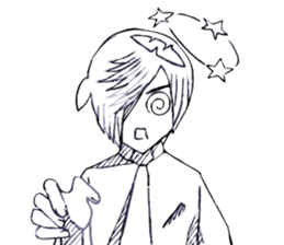 Cartoon Boy anime drawing sticker #6384810