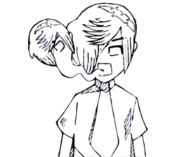 Cartoon Boy anime drawing sticker #6384816