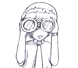 Cartoon Boy anime drawing sticker #6384817