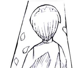 Cartoon Boy anime drawing sticker #6384828