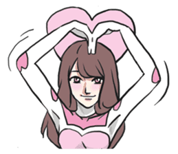 AsB - Kokoro 7 Heart Ranger (Love Pink) sticker #6385041