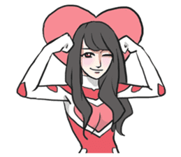 AsB - Kokoro 7 Heart Ranger (Love Pink) sticker #6385045