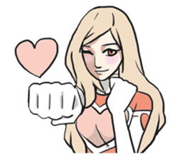 AsB - Kokoro 7 Heart Ranger (Love Pink) sticker #6385057