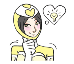 AsB - Kokoro 7 Heart Ranger (Love Pink) sticker #6385062