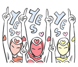 AsB - Kokoro 7 Heart Ranger (Love Pink) sticker #6385074