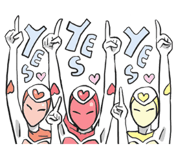 AsB - Kokoro 7 Heart Ranger (Love Pink) sticker #6385074