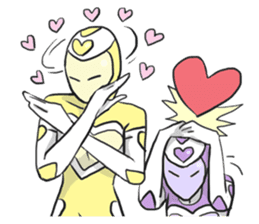 AsB - Kokoro 7 Heart Ranger (Love Pink) sticker #6385076