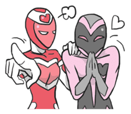 AsB - Kokoro 7 Heart Ranger (Love Pink) sticker #6385079