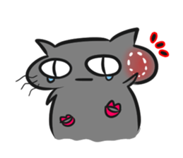 Quirky dog and cat sticker #6385329