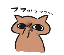 Quirky dog and cat sticker #6385331