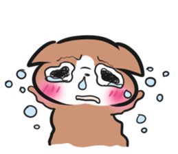 Quirky dog and cat sticker #6385340