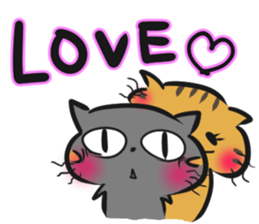 Quirky dog and cat sticker #6385348