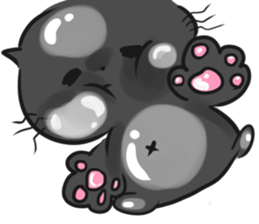 Quirky dog and cat sticker #6385354