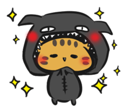 Quirky dog and cat sticker #6385357