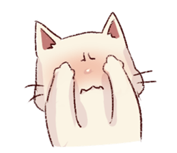 frown cat sticker #6386133