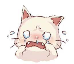 frown cat sticker #6386143