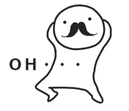 mustache! sticker #6387055