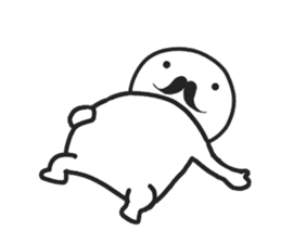 mustache! sticker #6387062