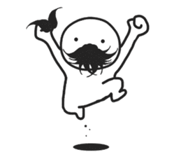 mustache! sticker #6387072