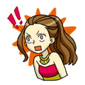 Night girl sticker sticker #6387084