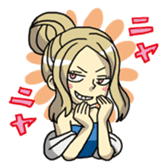 Night girl sticker sticker #6387085