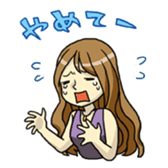 Night girl sticker sticker #6387086