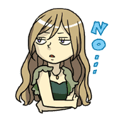 Night girl sticker sticker #6387089