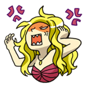 Night girl sticker sticker #6387090