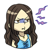 Night girl sticker sticker #6387091