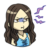 Night girl sticker sticker #6387091