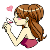 Night girl sticker sticker #6387092