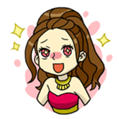 Night girl sticker sticker #6387101