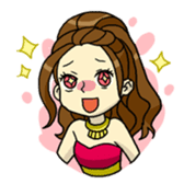 Night girl sticker sticker #6387101