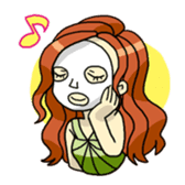 Night girl sticker sticker #6387102