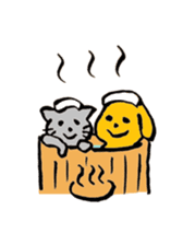 dog  and  cat sticker #6387638