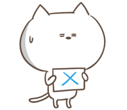 Wording is bad cat sticker #6388748