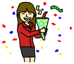 Working Lady sticker #6388842