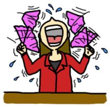 Working Lady sticker #6388865