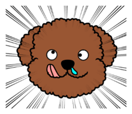 Mogu and Marco of toy poodles(Honorific) sticker #6388902