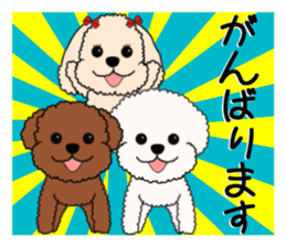 Mogu and Marco of toy poodles(Honorific) sticker #6388906