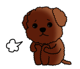 Mogu and Marco of toy poodles(Honorific) sticker #6388908