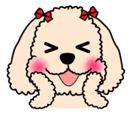 Mogu and Marco of toy poodles(Honorific) sticker #6388909