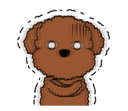 Mogu and Marco of toy poodles(Honorific) sticker #6388910