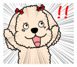 Mogu and Marco of toy poodles(Honorific) sticker #6388911