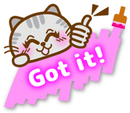 Cute kitty cats 2 sticker #6390130