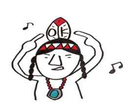 Native American style 2 sticker #6391098