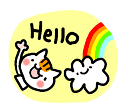 daily conversation of cat(summer ver.) sticker #6391161