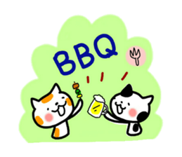 daily conversation of cat(summer ver.) sticker #6391192